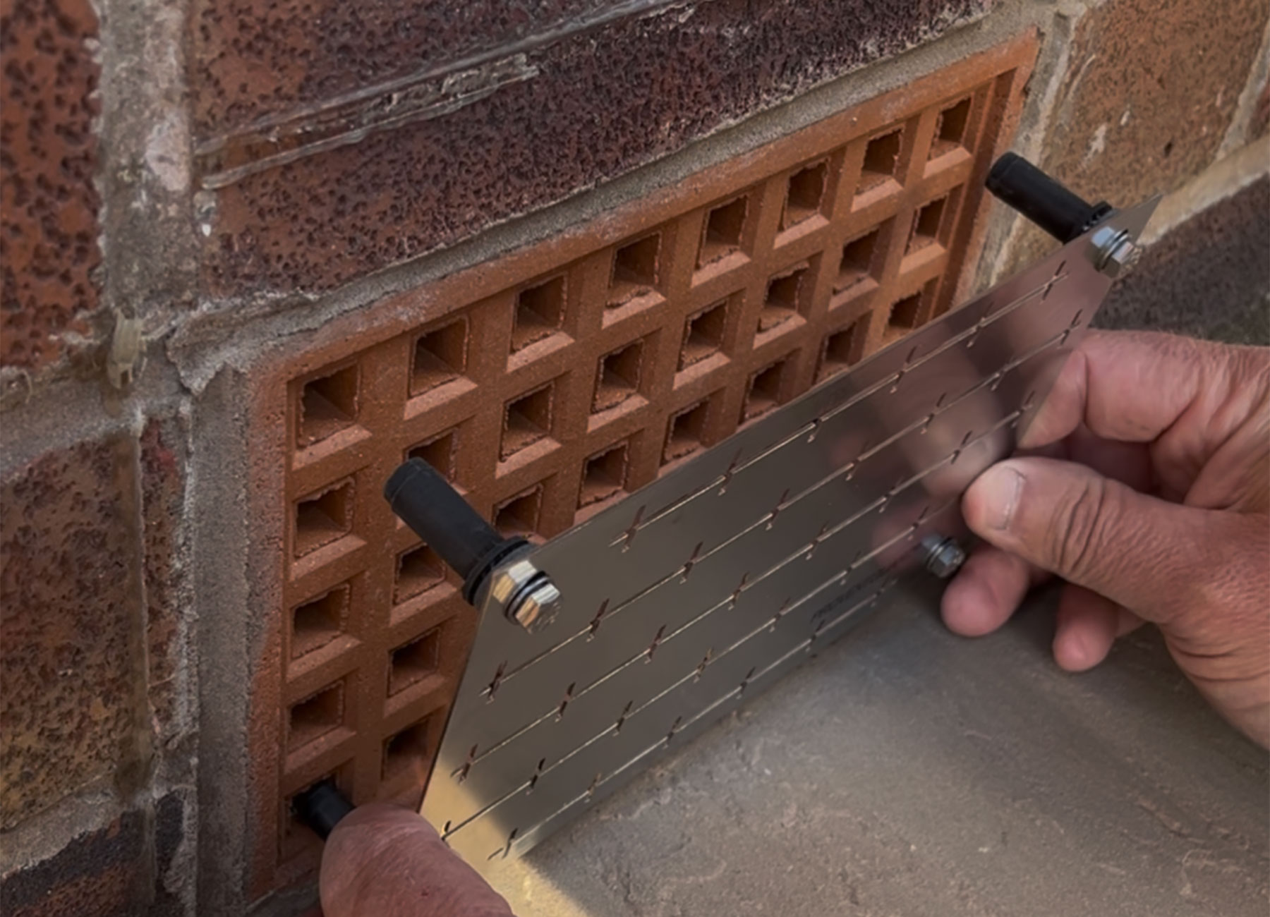 ProventGuard Air Brick Covers easy fitting in seconds, simply push into place, and tighten to secure. Stop rodents and insects from entering your property. ProventGuard 